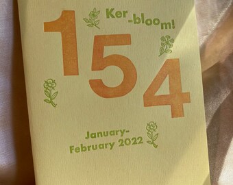 Kerbloom letterpress zine 154