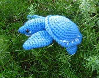Silas the Fly River Turtle ( Pig-nosed turtle ) Amigurumi