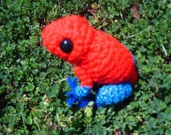 Pumilio the Strawberry Poison Dart Frog Amigurumi