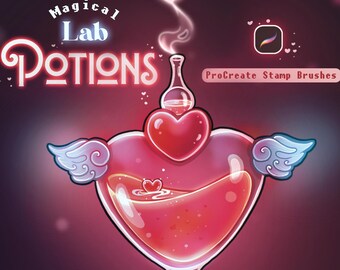 Magical Lab Potions - World Building Stamp Brushes for ProCreate