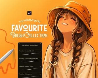 My Go To Favourite Brushes For Procreate - Procreate brush pack (digital download)