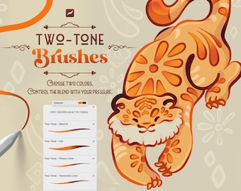Two-Tone Magic Brushes for Procreate - Brush Set