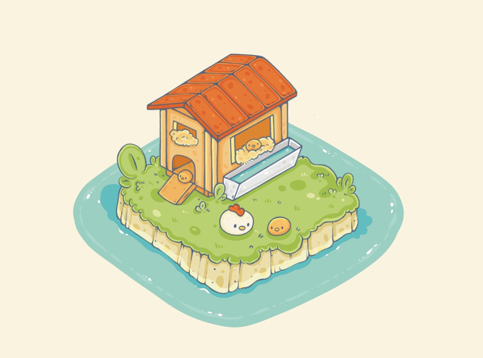 Isometric Island Procreate Brush Set: Kawaii Stamp Brushes (50 Brushes ...