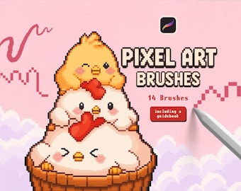 Pixel Art Brushes - ProCreate Brush Pack