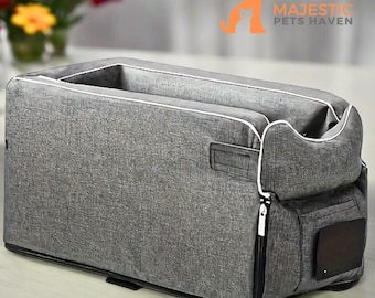 Dog Car Seat, Pet Travel Bag For Front Armrest, Pet Carrier, Puppy Car, Dog Tote, Puppy Carrier, Small Dog Car Booster Seat, Bags For Dog,