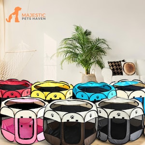 Modern Dog Crate, Foldable Dog House, Dog Tent Bed, Portable Dog Crate, Cat House, Pet Camping, Outdoor Dog house, Pet Playpen, Pet Kennel,