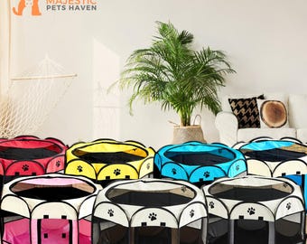 Modern Dog Crate, Foldable Dog House, Dog Tent Bed, Portable Dog Crate, Cat House, Pet Camping, Outdoor Dog house, Pet Playpen, Pet Kennel,
