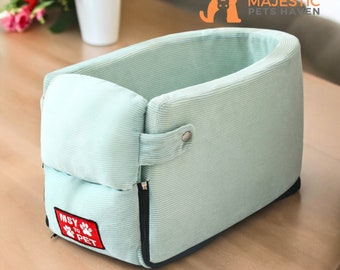 Dog Car Seat, Pet Travel Bag For Front Armrest, Pet Carrier, Puppy Car, Dog Tote, Puppy Carrier, Small Dog Car Booster Seat, Bags For Dog,
