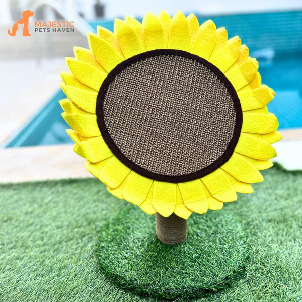 Sisal Cat Scratching Post, Sunflower Scratching Board, Self Warming For Pet Toys, Home Decorations, Pet Love Gift