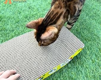 Tapis à gratter pour chat, Planche à gratter durable, Jouet pour chaton, Meubles à gratter pour animal de compagnie, Schratcher pour chaton