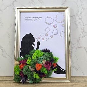 Aangepaste A4 persoonlijke cadeaus 3D-kunstlijstkaart, gepersonaliseerd cadeau voor haar Bedankkaart, haar verjaardag aangepaste wenskaart, cadeau voor meisjes