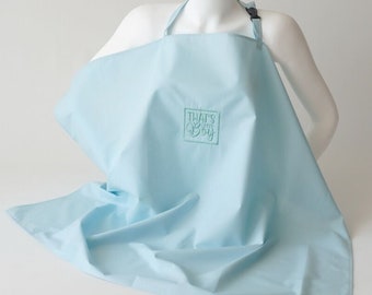 Breastfeeding Apron Embroidered Mint