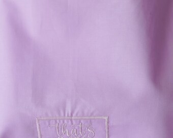 Nursing Apron Embroidered Lilac