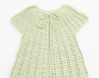 Organic Yarn Baby Vest Mint