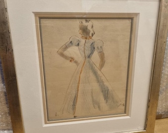 Dodo Burgner, Original Fashion Illustrations, c. 1930s