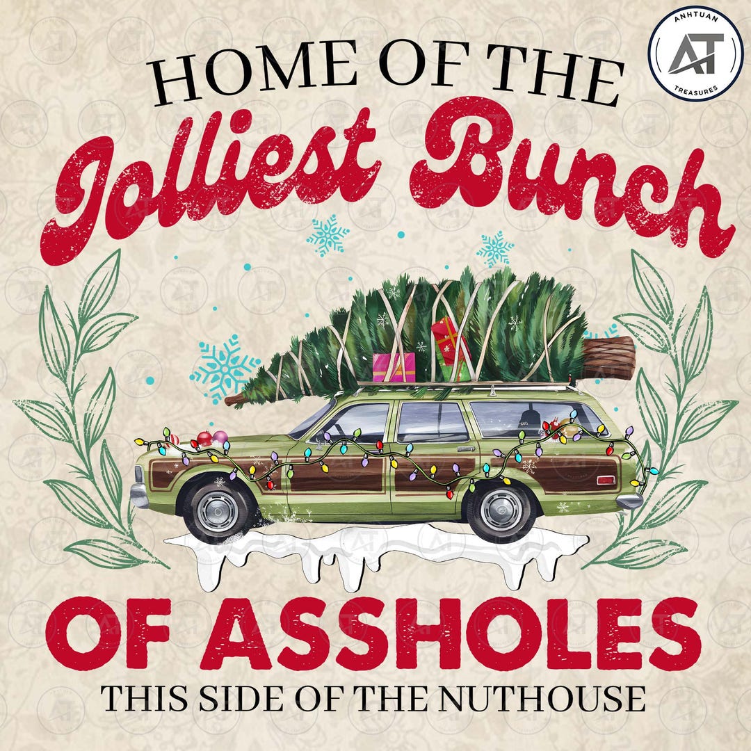 Christmas Movie Jolliest Bunch of Assholes Png, Christmas Movies Png ...