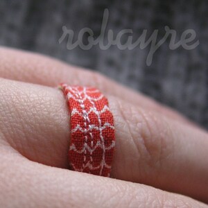 3 Quilted Fabric Rings image 2