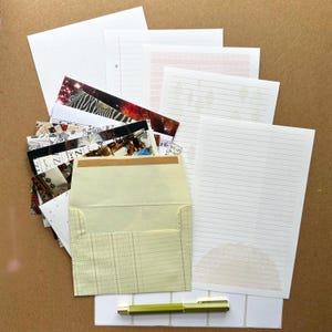 Stationery and Recycled Envelope Set