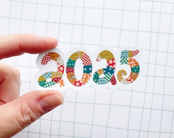 2025 Quilt Patchwork Sticker: Handmade Matte Vinyl Cut Robayre