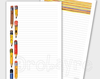 Printable Download Geometric Stationery Lined Note Paper PDF | Etsy