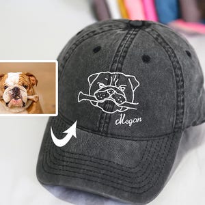 Custom Dog Baseball Trucker Cap Birthday Gift For Her Custom Embroidered Dog Hat Custom Cat Hat Personalized Vintage Baseball Dog Mom Hat