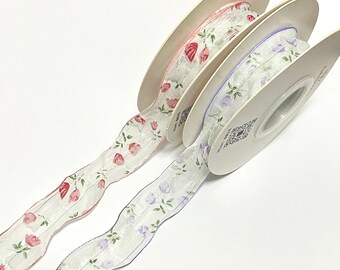 9m Pink / Purple  Ribbon -  Decorative / Gift Wrapping / Craft Ribbon 2.5cm width x 9m (9.8 yards) ribbon