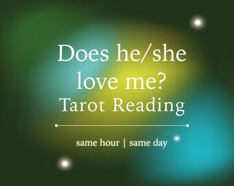Love Tarot Psychic Spiritual Same Hour | Same Day Reading | Does He/She Love Me Personalized Romantic Relationship Intuitive Reading