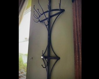 Bespoke Wrought Iron Wall Hanging Coat Hanger