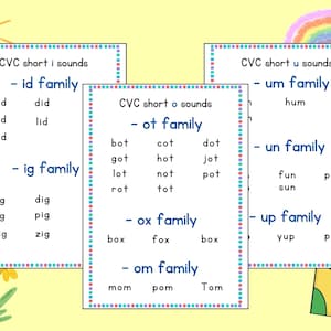 1st Grade and Kindergarten Reading Practice, Early Reading CVC Words, Learn to Read with Fun Language Arts Activities and Phonics for Kids