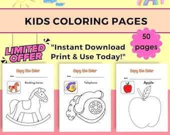 Downloadable Coloring Books for Kids | Coloring Sheets and Books for Kids | Coloring Page for Toddlers | Kids Colouring Pictures