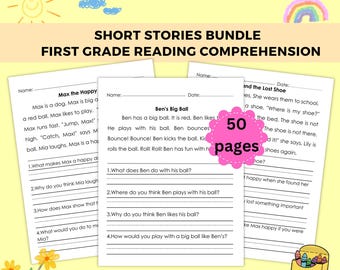 Reading Comprehension Worksheets for 1st Grade - Short Stories, Questions and Activities, Teacher and Homeschool Resources for Language Arts