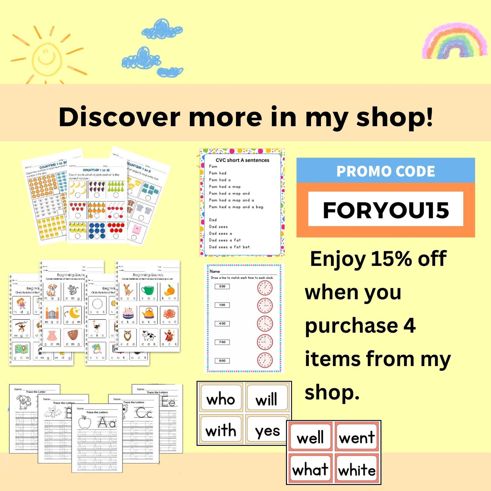Consonant Blends Printable Phonics Poster, Learn to Reading and