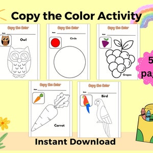 Coloring Pages for Kids,  Kids Coloring Book  Activities Doodle  Paint Pages Toddler, Boy and  Girl Sheets, Homeschool  Teacher Resources