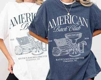 American Bach Club Shirt Matching 4th Of July Bridal Party Tee American Themed Bachelorette Tshirt For Patriotic Bride Gift Independence Day