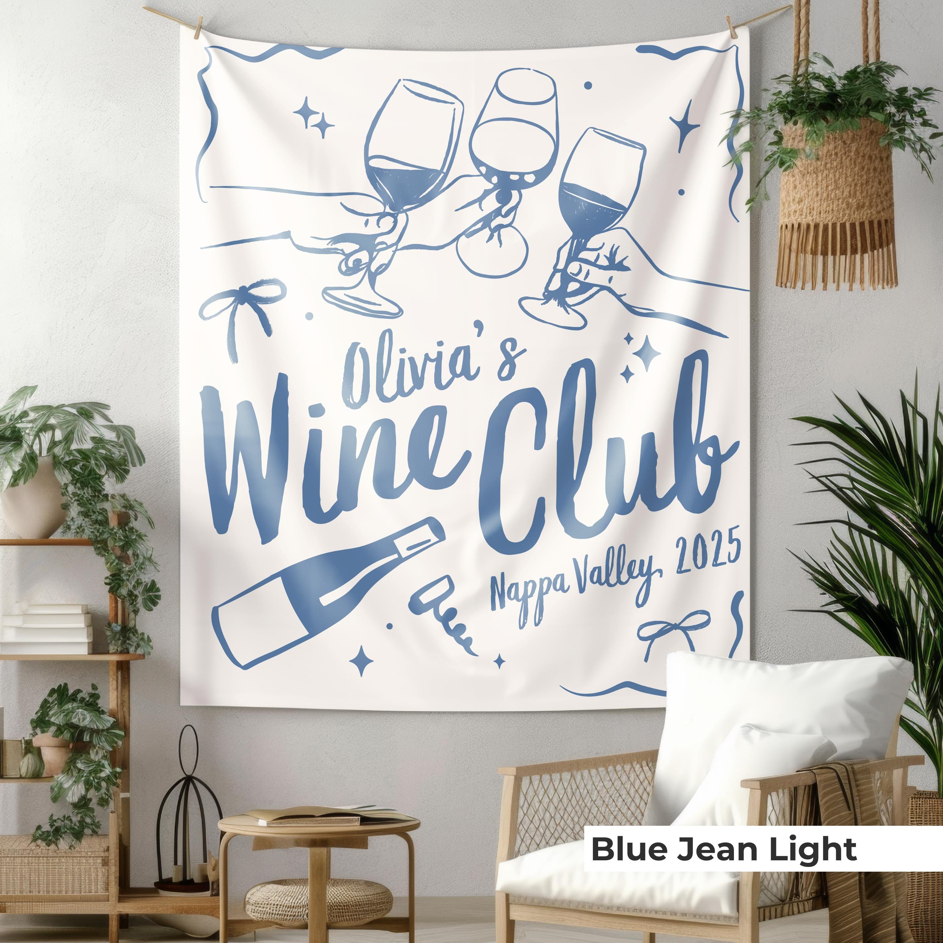 Wine Club Bachelorette Banner Vino Before Vows Photo Backdrop Large ...