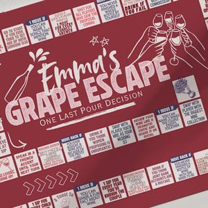 Winery bachelorette party game that adds a fun twist to your wine weekend with hilarious prompts and interactive play.
