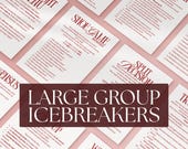 Wedding Group Game Bundle for Large Group Icebreaker Wedding Shower Group Activity For Guest Entertainment Idea for Big Wedding Party Games