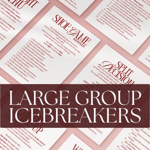 Hochzeits-Gruppenspiel-Bundle für große Gruppe Eisbrecher Hochzeit Dusche Gruppenaktivität für Gäste Unterhaltungsidee für große Hochzeitsfeier-Spiele