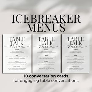 Wedding Table Talk Game for Wedding Guest Table Activity Printable Reception Icebreaker Game Funny Wedding Dinner Question Card for Guest