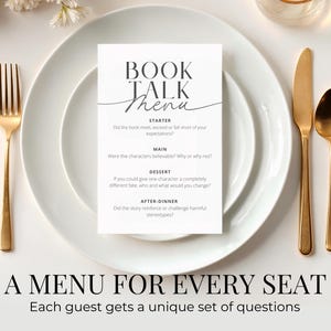Book club game with engaging prompts that help book lovers connect and share thoughts. A perfect companion for any book club meetup, book review night, or booktok hangout.