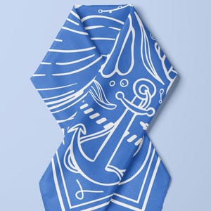 Wedding Guest Gift Idea for a coastal wedding with seashells and wedding bells theme, great as a custom wedding keepsake or coastal bachelorette bridesmaid gift. This wedding bandana for bride and guests is the perfect seaside reception gift for large groups, fully customizable for the nautical wedding day.