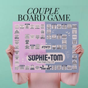 Date Night Drinking Game Personalized Couple Board Game for Date Night Activity for Couple Drinking Game Anniversary Gift for Young Couple
