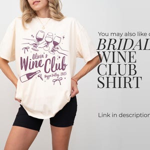 Wine weekend party shirt for winery bachelorette group.
