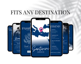 Save The Date Video Invite Destination Wedding Digital RSVP Greece Wedding Invitation Europe Trip Proposal 2026 Wedding Invite for Clients