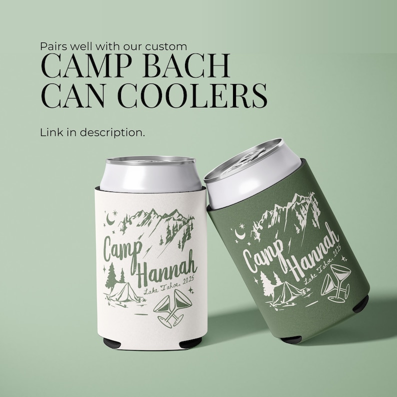 Camp Bachelorette Party Decor props - ideal for a camping weekend with bridesmaids