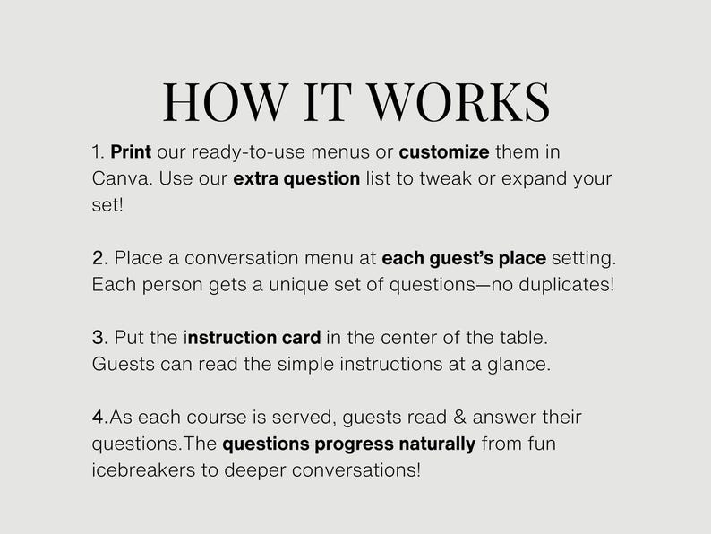 Instructions for a printable book club activity featuring clever question prompts to encourage book talk among reading friends. Perfect for bookish girls’ nights and themed book parties.