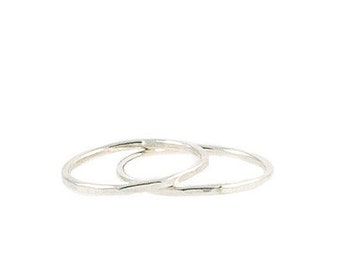Silver Smooth Stacking Ring