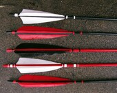 Red, Black and White Arrows set of 5