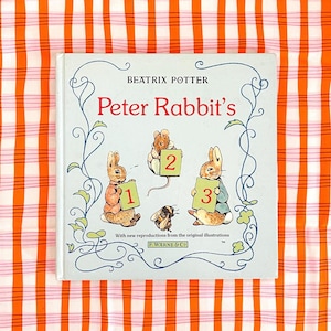 Peter Rabbit&#39;s 1 2 3 - Numbers and counting book - Beatrix Potter - Vintage Picture Book 1987