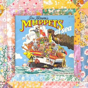 Rare - Les Muppets de Jim Henson en mer, 1984 - Livre d'images de bandes dessinées vintage - Les Muppets